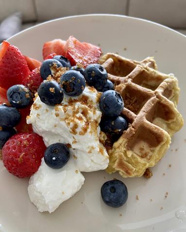 Gezond eten wafels